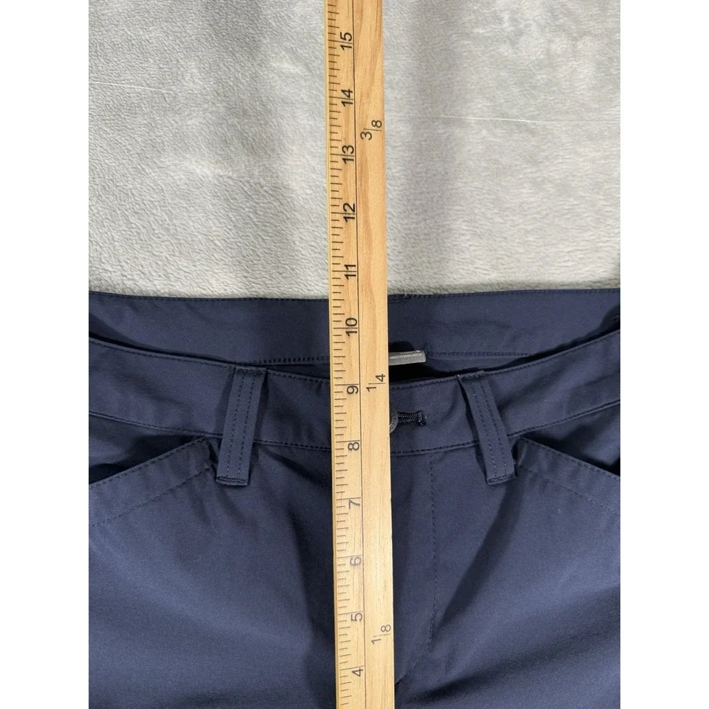 Eddie Bauer Capri Pants Women's 6 Blue Ruched Hem Cargo Hiking Outdoor 20